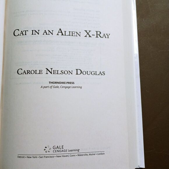 BUY 3....Cat In An Alien X-Ray A Midnight Louie Cat Mystery Book Aliens Area 51 - Picture 6 of 8